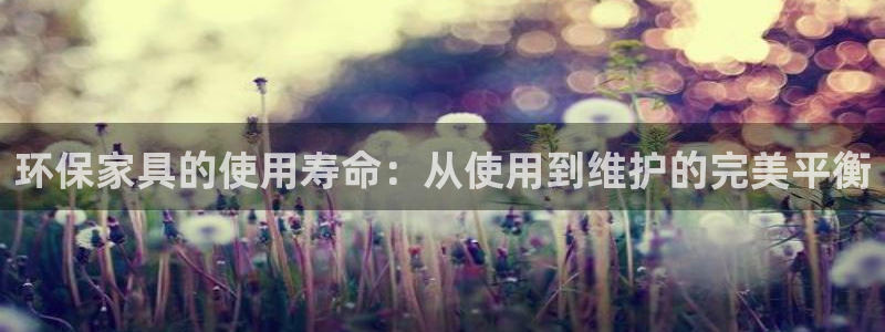 杏耀怎么注册：环保家具的使用寿命：从使用到维护的完美平衡