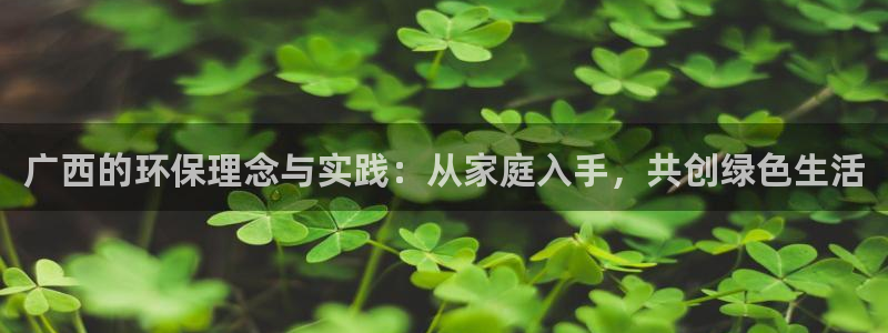 杏耀登录测速：广西的环保理念与实践：从家庭入手，共创绿色生活