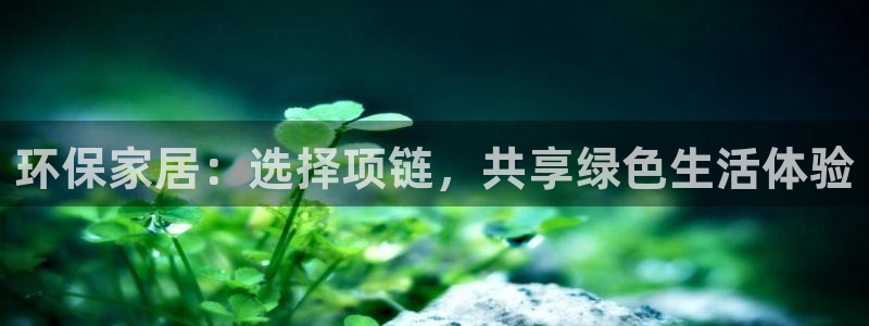杏耀登入官网：环保家居：选择项链，共享绿色生活体验